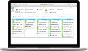 Le Messager Amisgest sur ordinateur portable