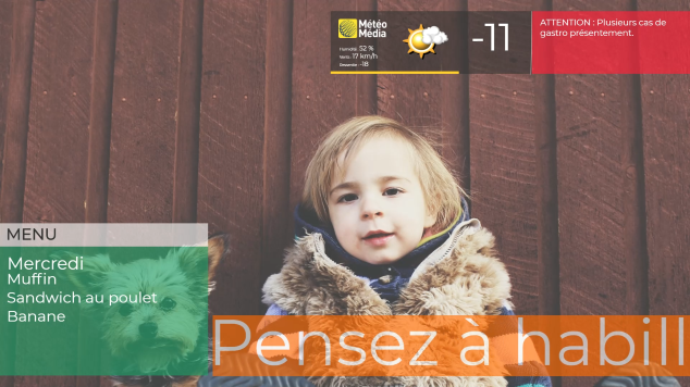 Affichage TV : photos